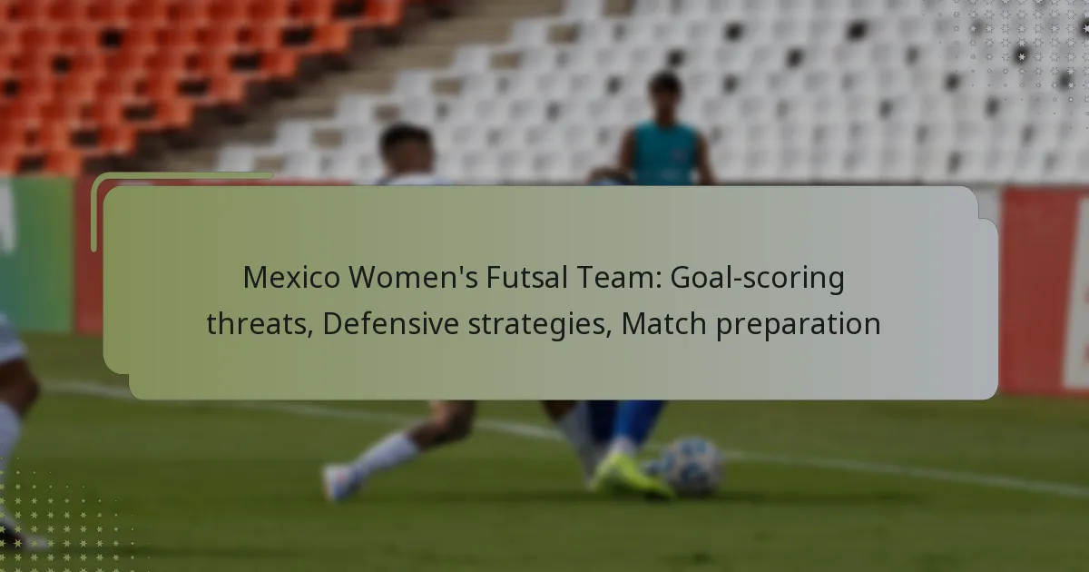 Mexico Women’s Futsal Team: Goal-scoring threats, Defensive strategies, Match preparation