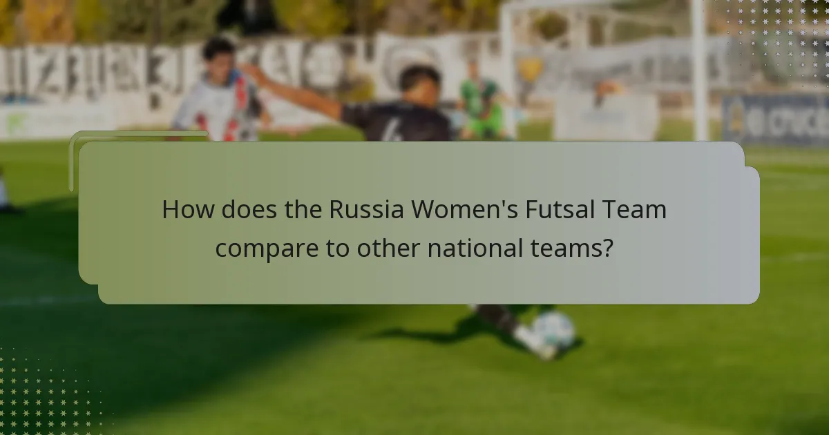 How does the Russia Women's Futsal Team compare to other national teams?